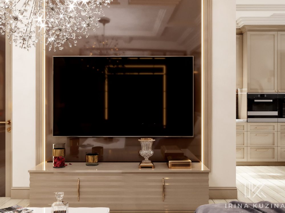 Прихожая-кухня-гостиная-столовая