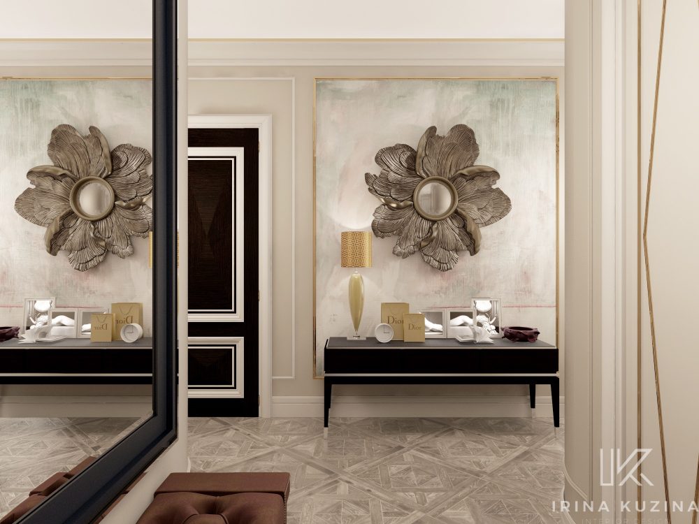 Прихожая-кухня-гостиная-столовая